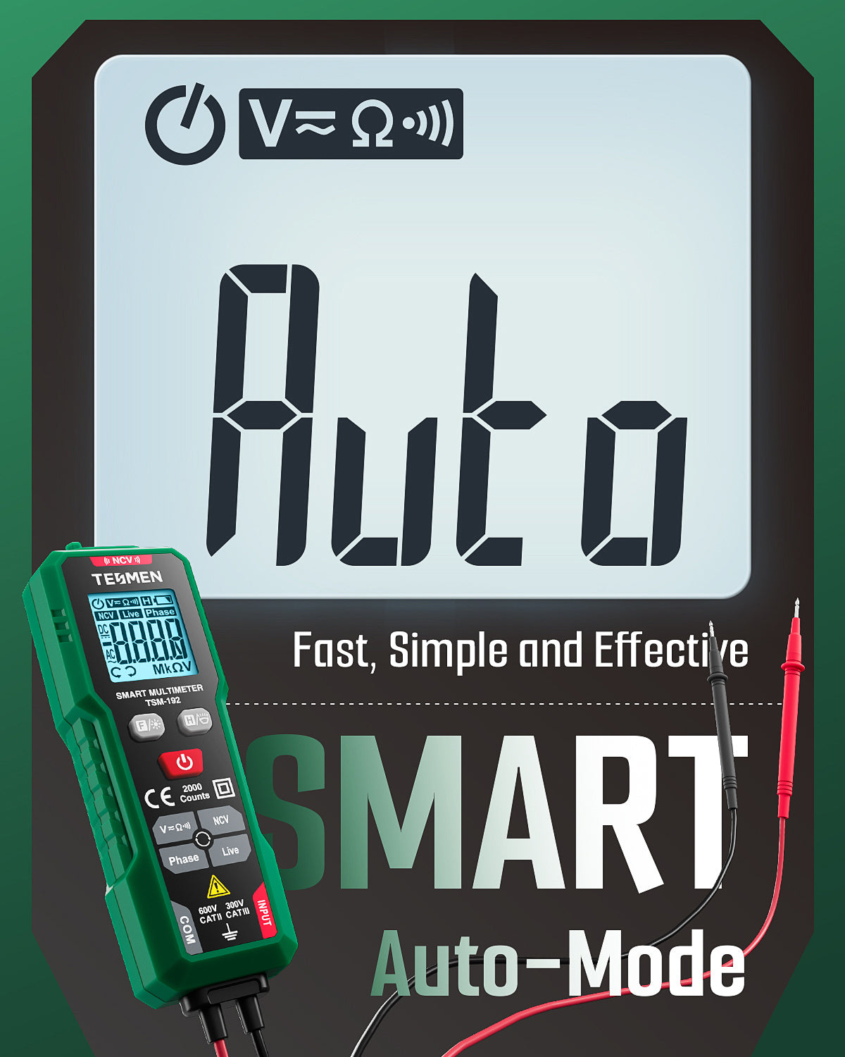 TESMEN TSM-192 Handheld Digital Multimeter