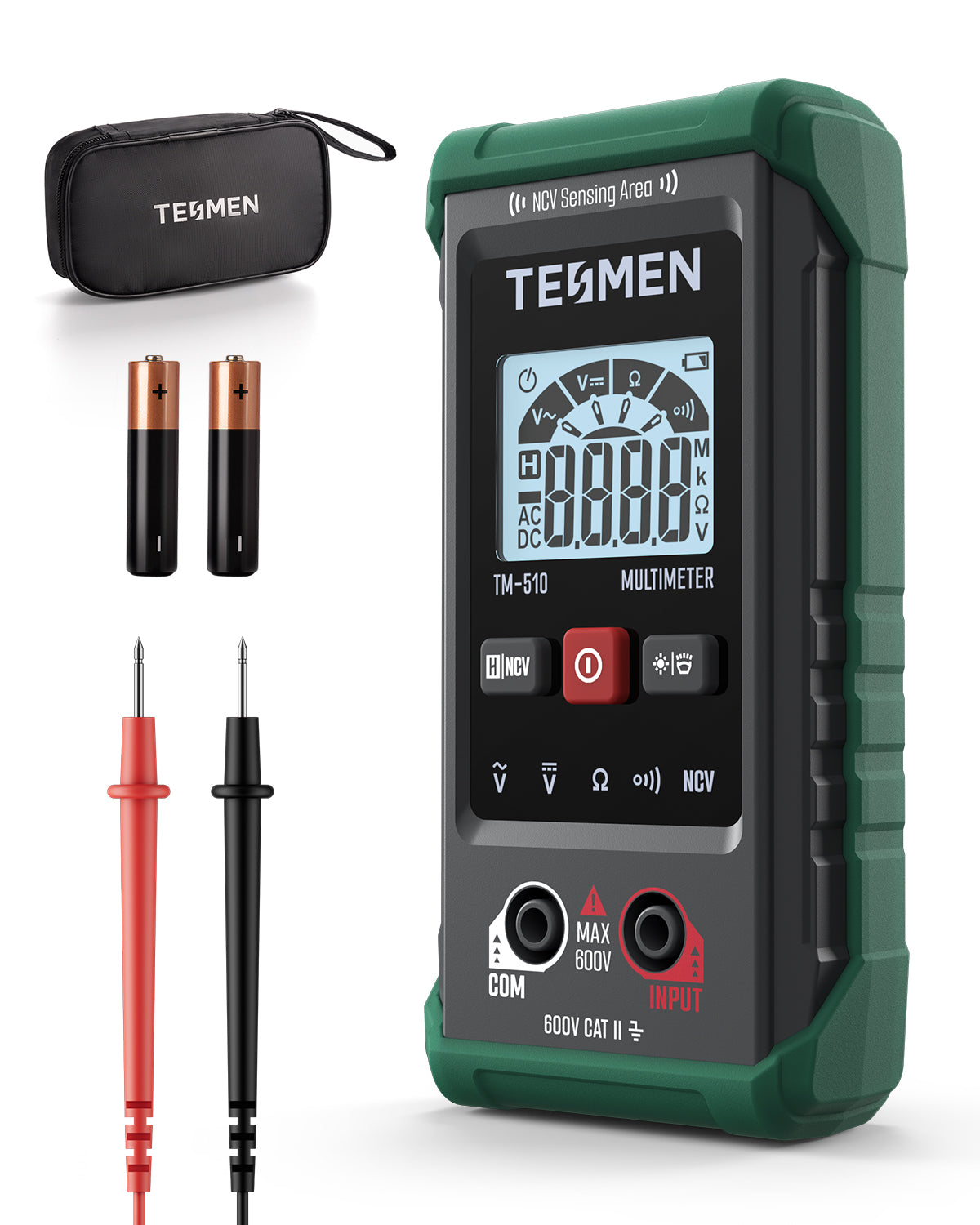TESMEN TM-510 Multimetre Numerique Testeur Electrique 4000 Comptes  Multimetre