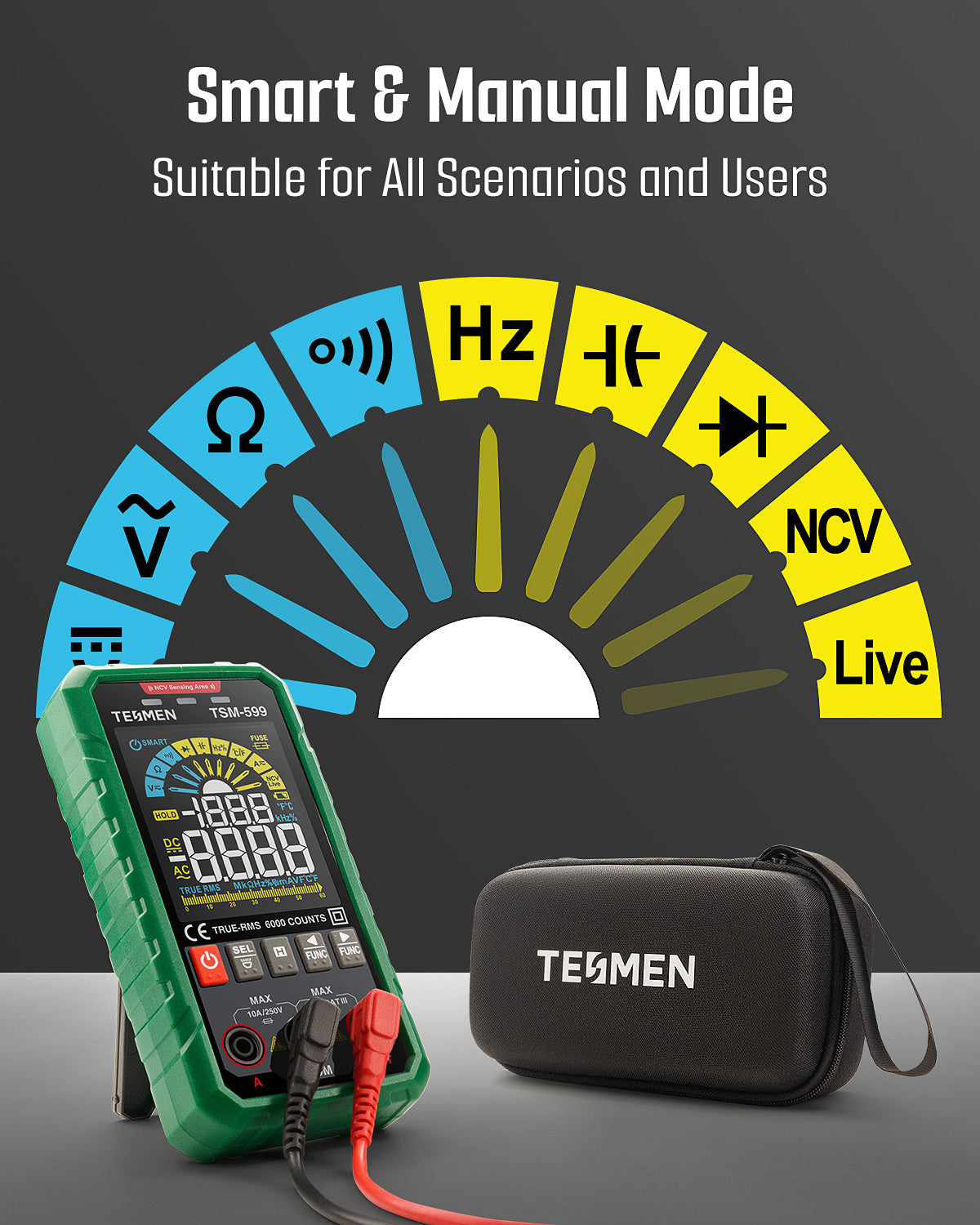 TSM-599 Smart Digital Multimeter - Green