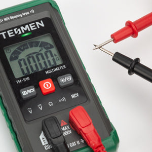 TESMEN TM-510 Multimetre Numerique, Testeur Electrique 4000 Comptes,  Multimetre Professionnel Mesure Intelligente, Auto-Ranging Voltmetre,  Mesure La Tension AC/… en 2023