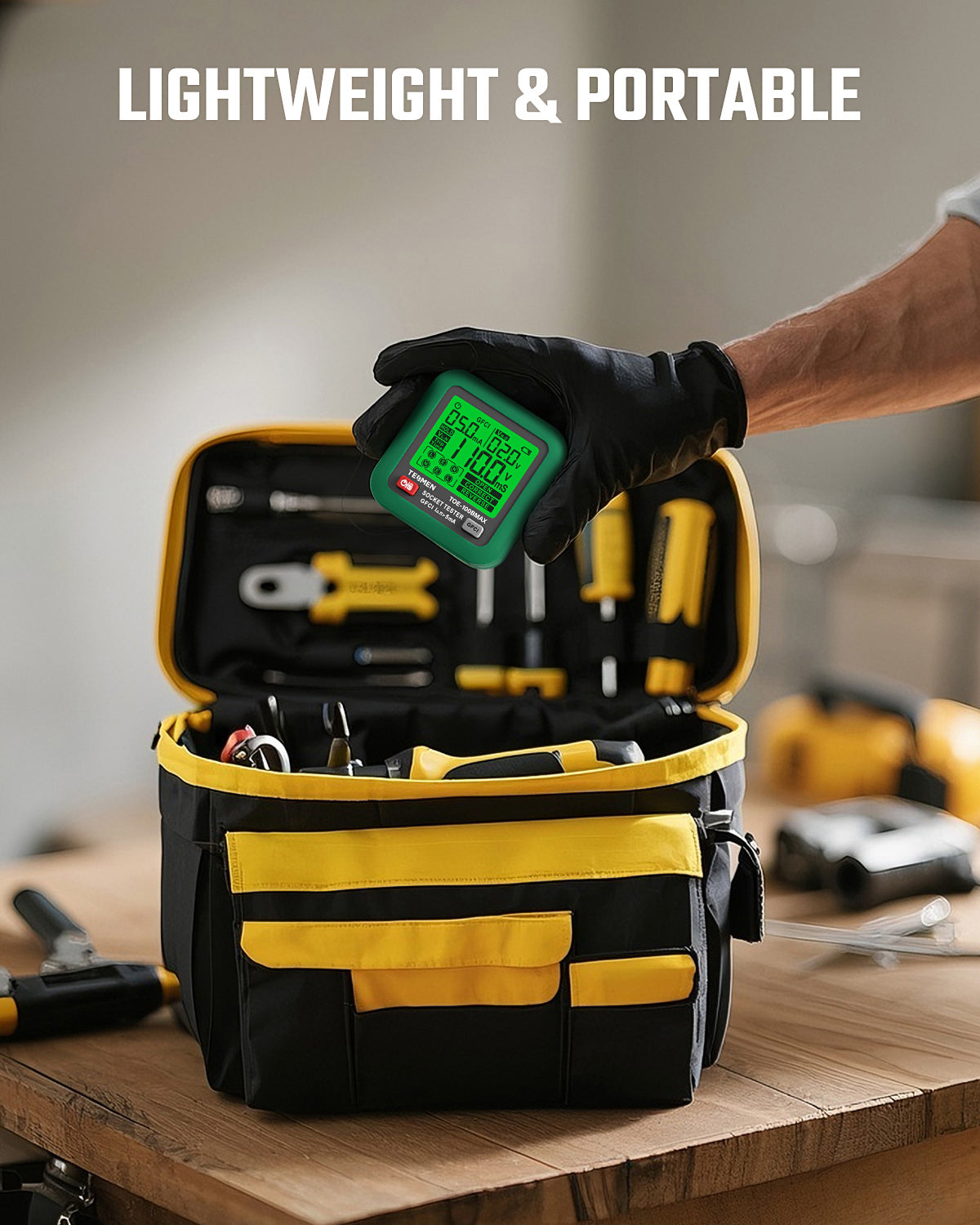 TOE-100BMAX GFCI Outlet Tester - Green