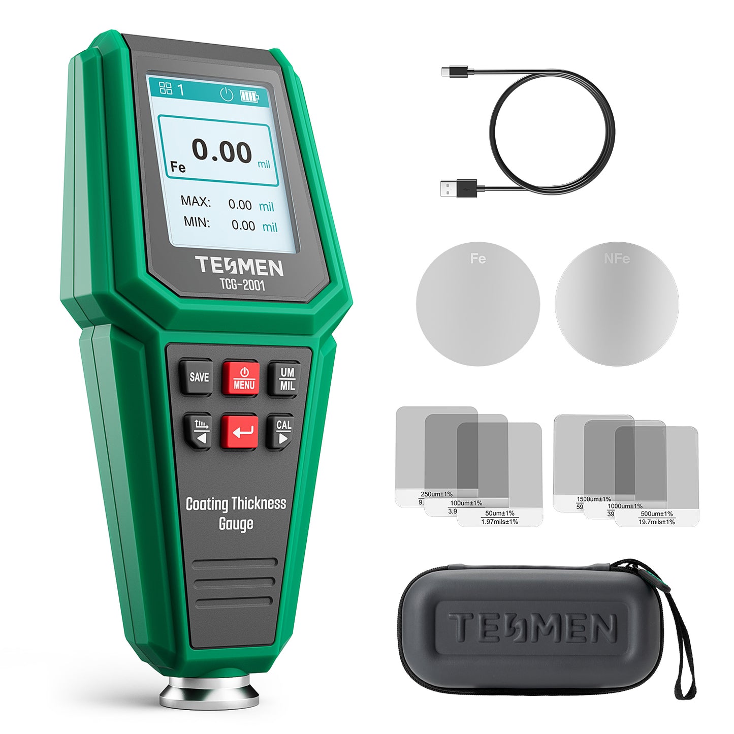 TCG-2001 Paint Thickness Gauge - Green