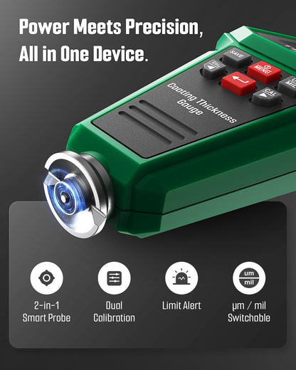 TCG-2001 Paint Thickness Gauge - Green