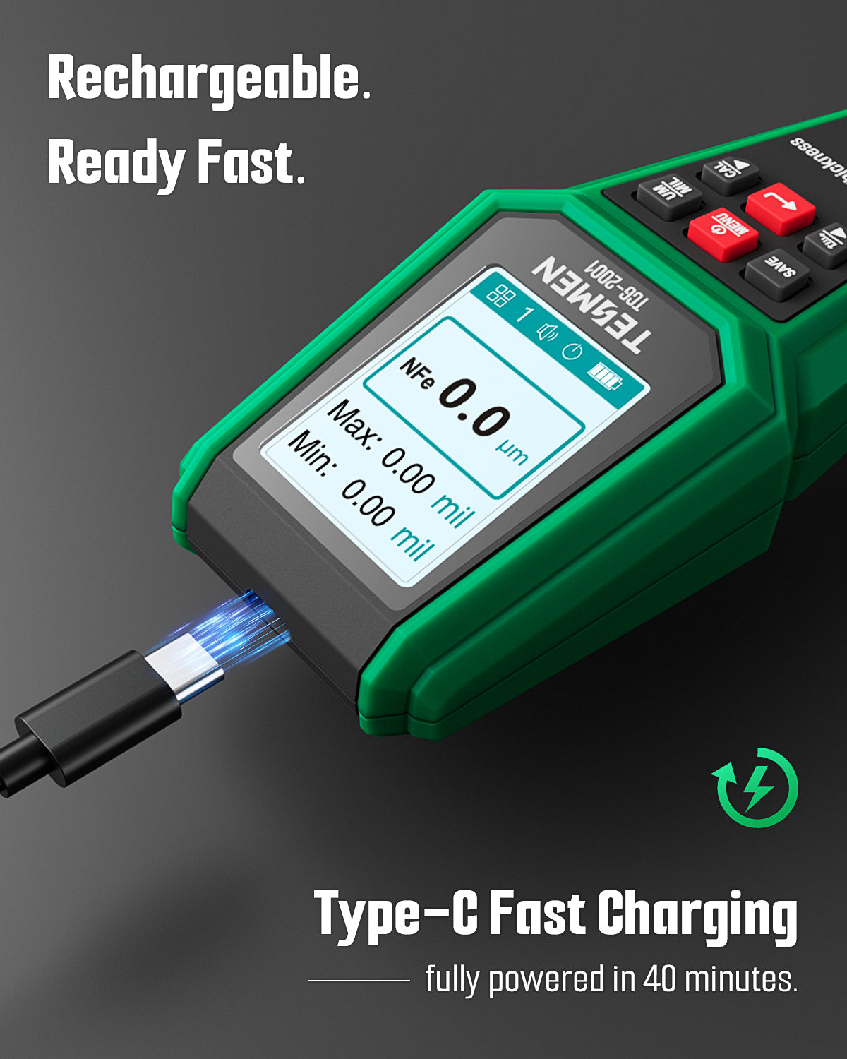 TCG-2001 Paint Thickness Gauge - Green